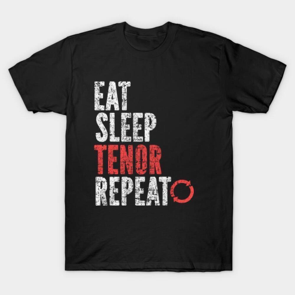 Eat Sleep Tenor Repeat Halloween Tshirt
